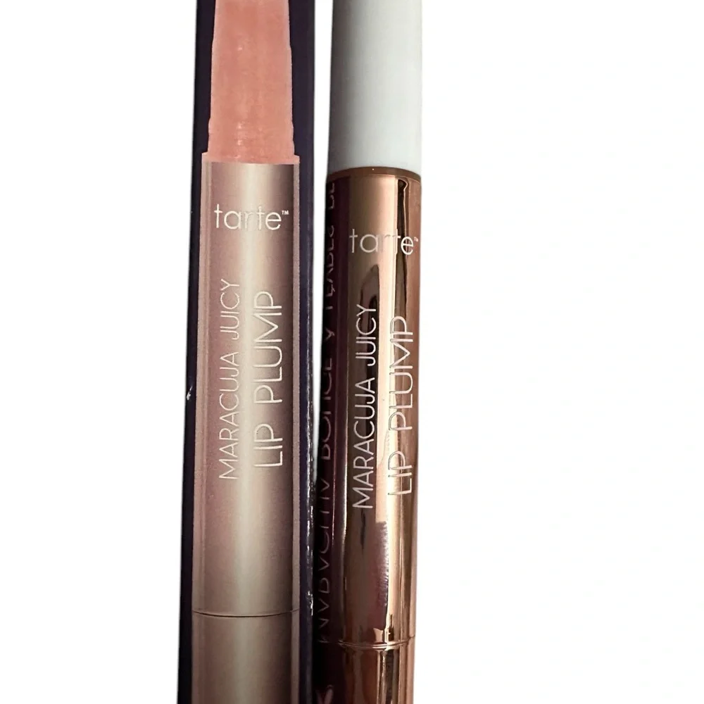 TARTE Peach Shimmer Glass Marajuca Juicy Lip Plump NIB